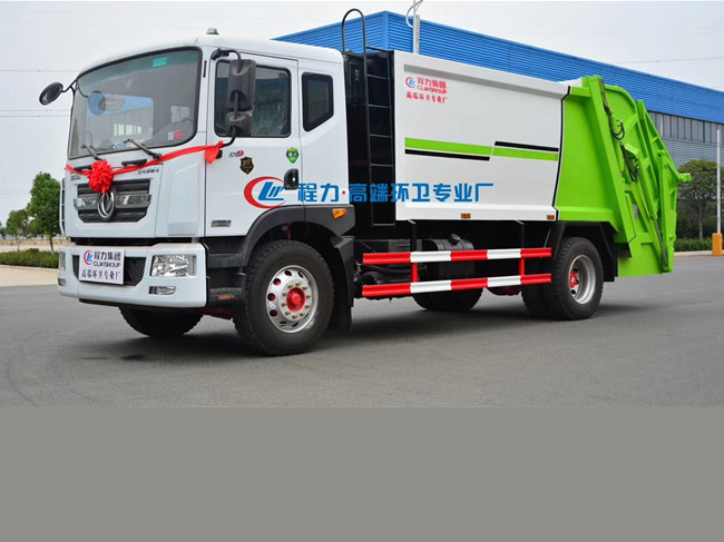 國六東風(fēng)D9壓縮垃圾車-程力高端環(huán)衛(wèi)壓縮垃圾車